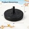 Costway 22'' Patio Fillable Round Umbrella Base Stand Water/Sand Fit Pole 1.5'' & 1.9''